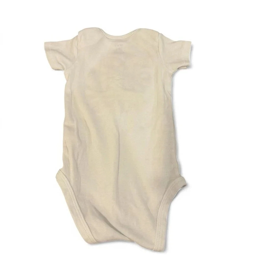 Carters Baby 11 Months Milestone Bodysuit White Short Sleeve School Theme 12M